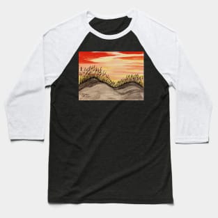 Sea oats in the dunes at sunrise Baseball T-Shirt